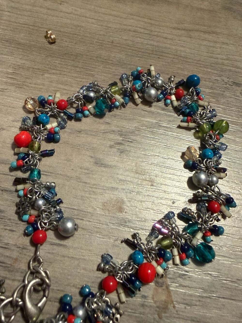 Chico's Multi-Color Beaded Charm Bracelet